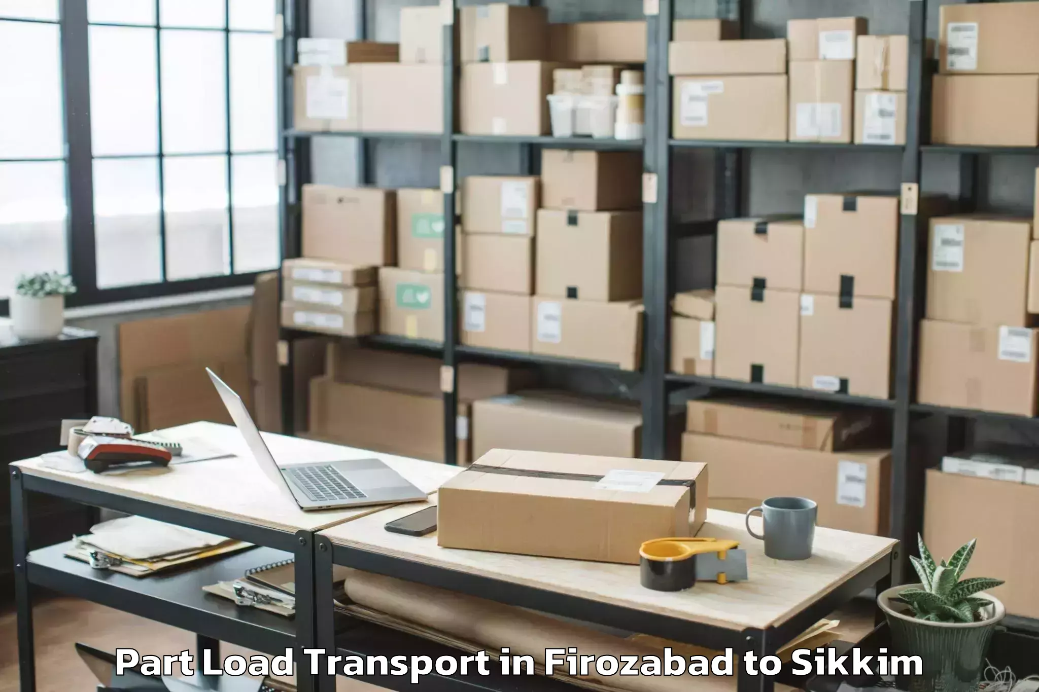 Leading Firozabad to Rongli Part Load Transport Provider